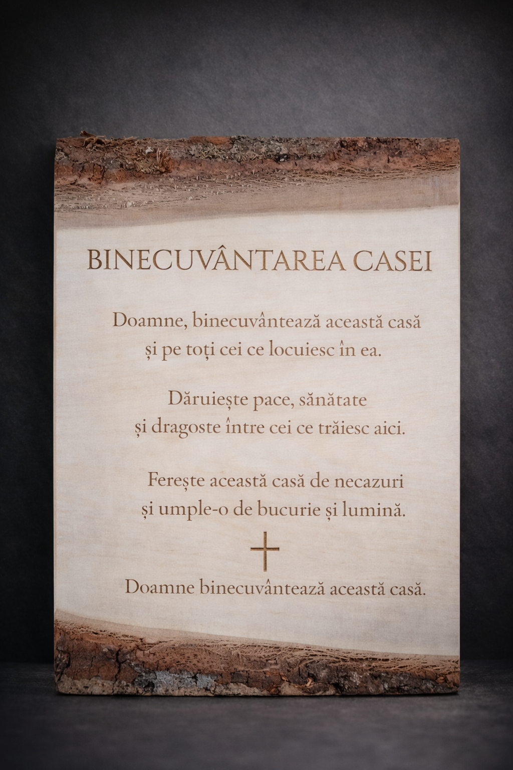 Placă din lemn de tei – Binecuvântarea casei
