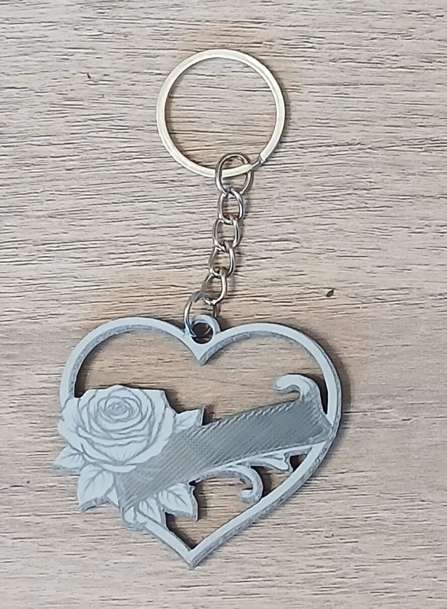 Breloc 2D personalizat cu gravură UV