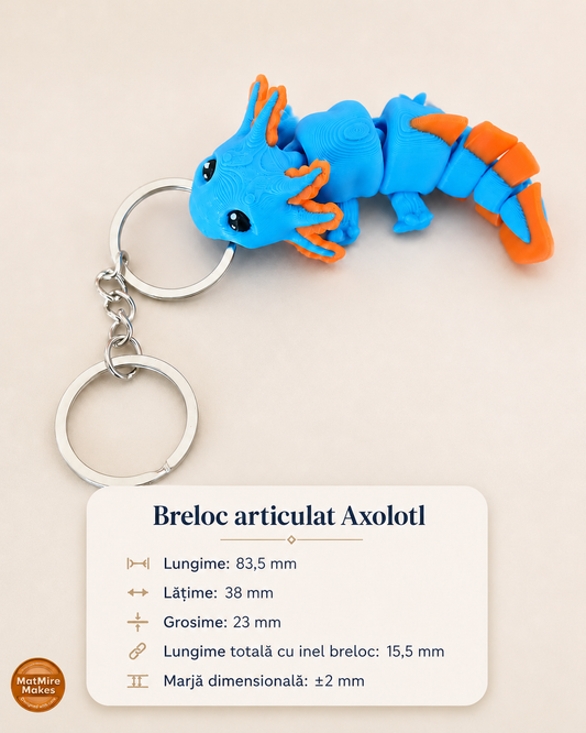 Breloc articulat din PLA – model flexi 3D