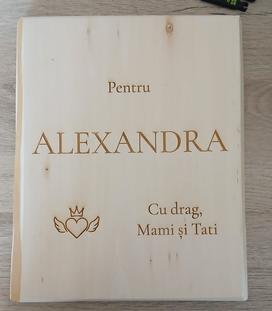 Placă din lemn de tei - Rugăciune