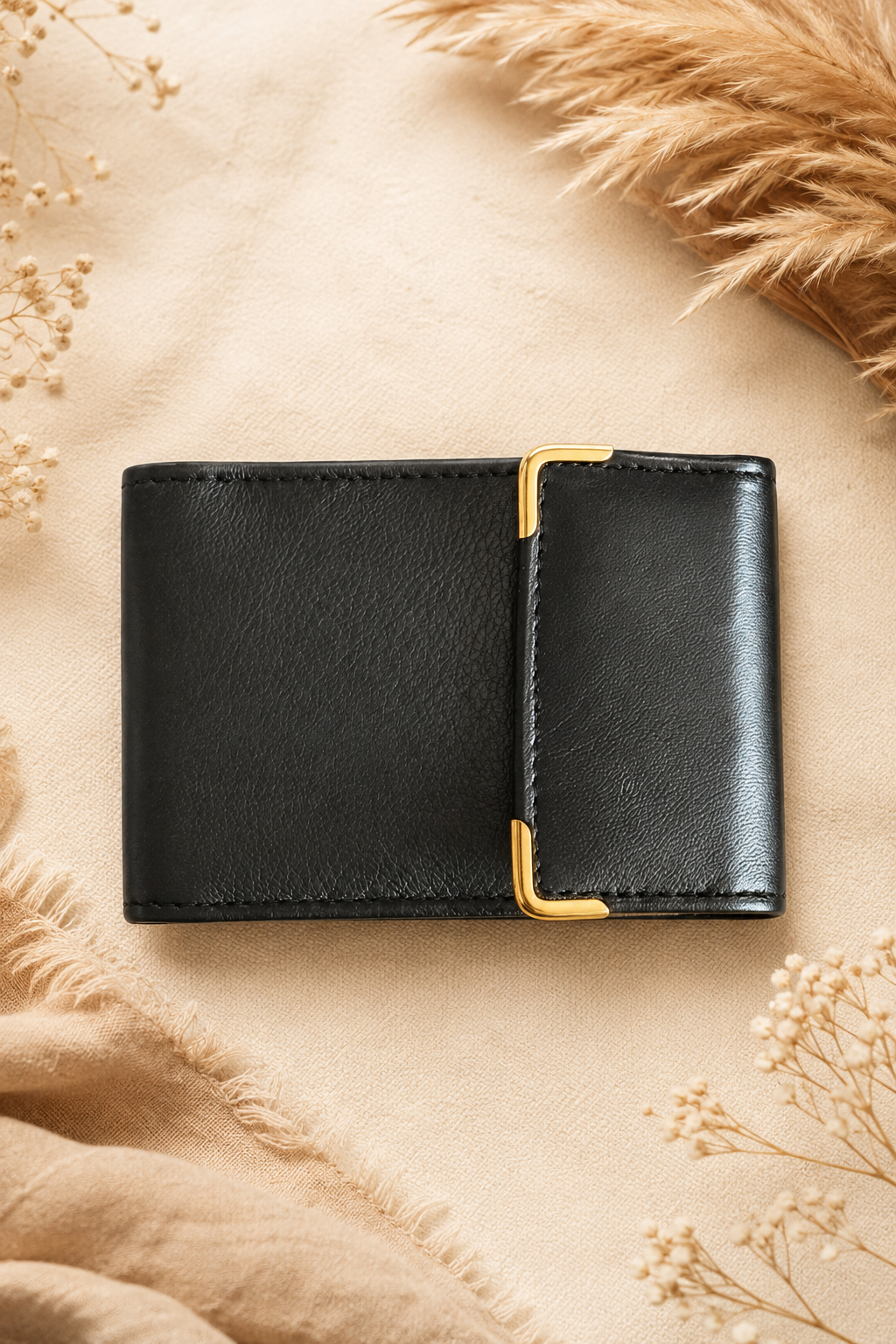 Portcard din piele naturală cu protecție RFID – 16 compartimente