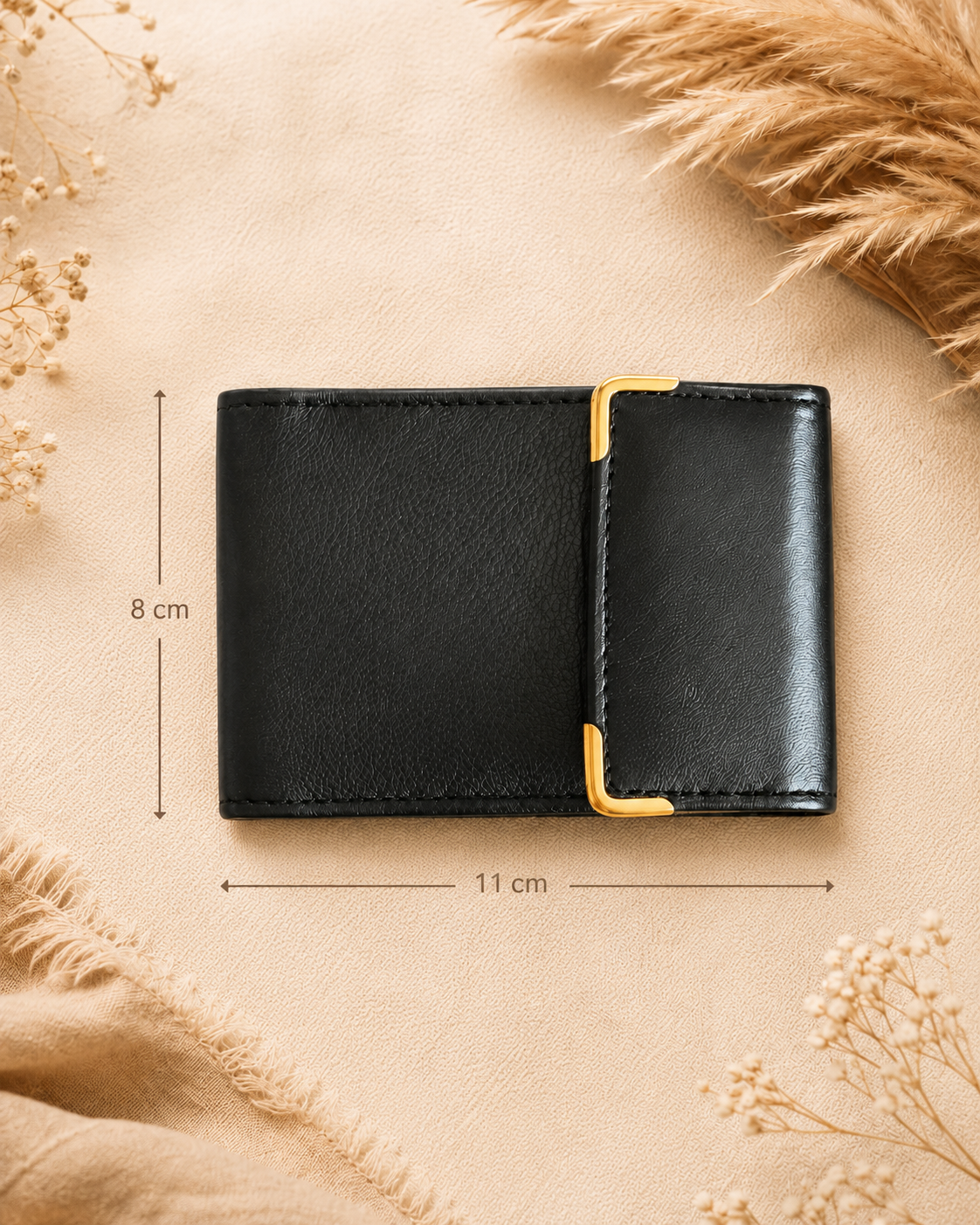 Portcard din piele naturală cu protecție RFID – 16 compartimente