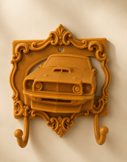Cuier decorativ de perete 3D mediu
