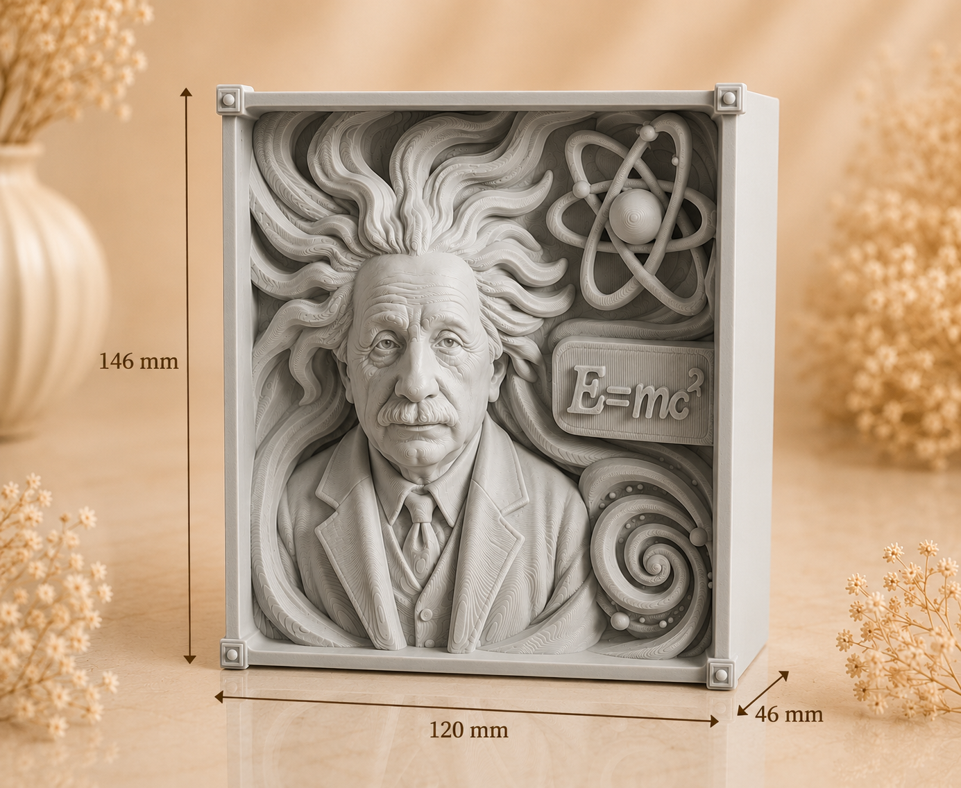 Decor 3D pentru raft sau birou
