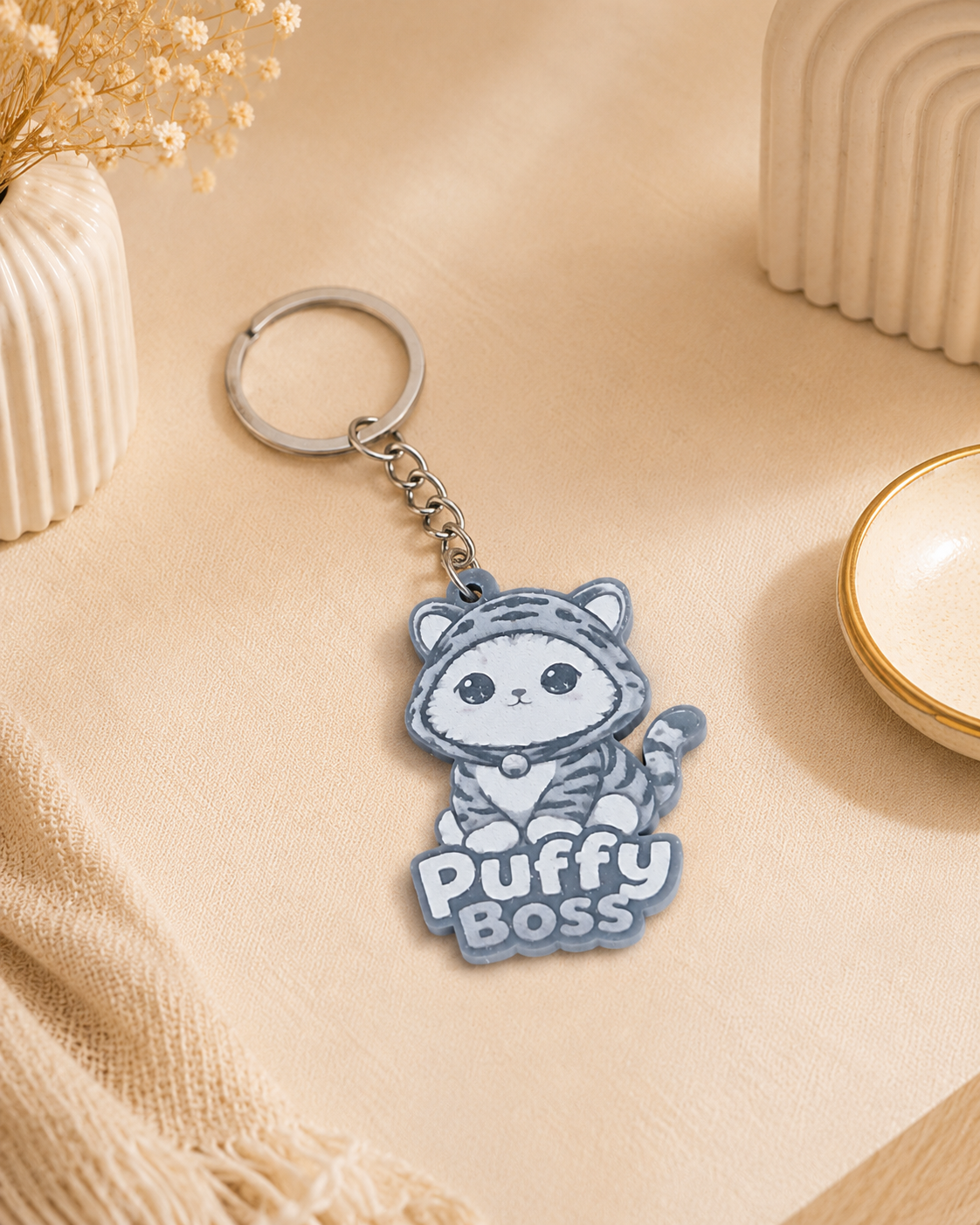 Breloc 2D personalizat cu gravură UV