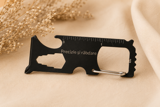 Card multitool personalizat cu desfăcător