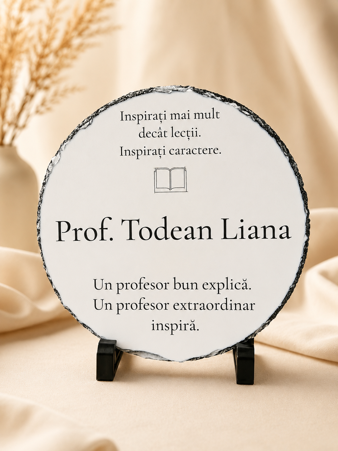 Placă de ardezie personalizată pentru profesori
