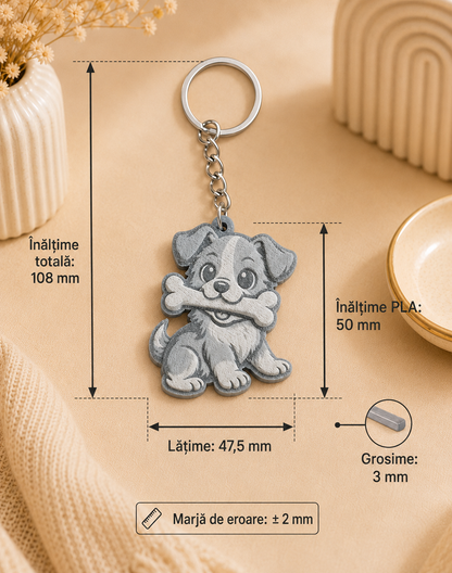Breloc 2D personalizat cu gravură UV