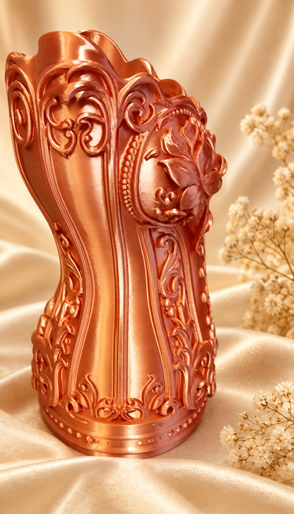 Vază decorativă 3D tip corset – design ornamental
