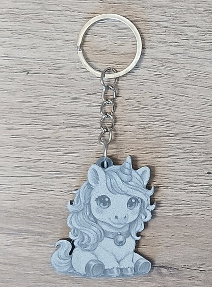 Breloc 2D personalizat cu gravură UV