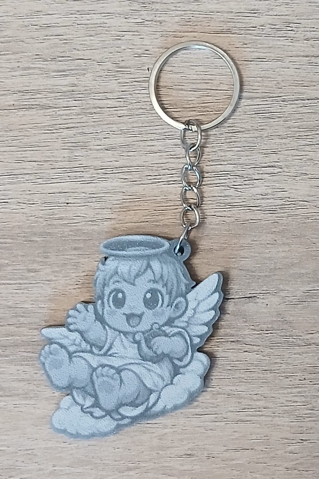 Breloc 2D personalizat cu gravură UV