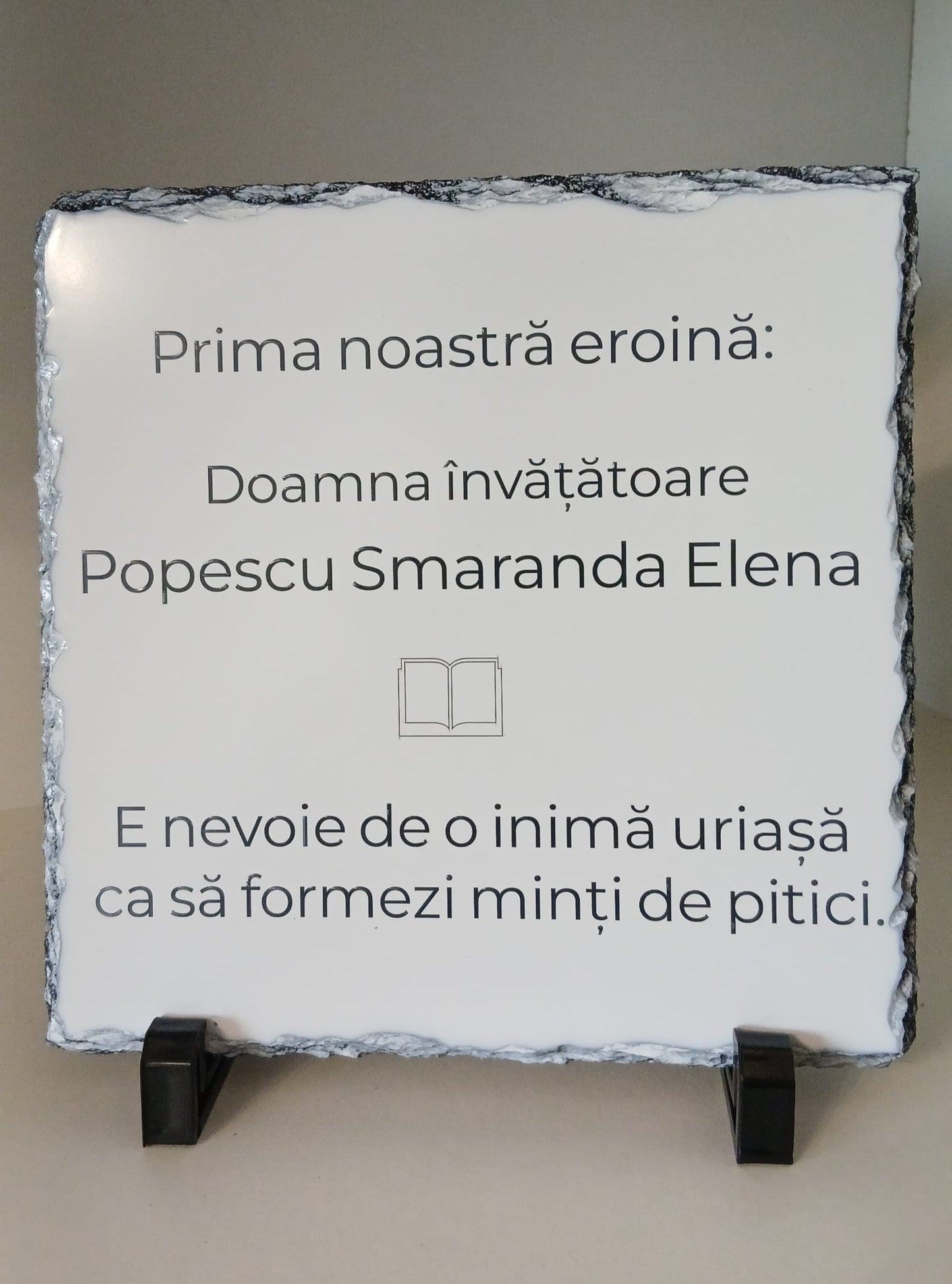 Placă de ardezie personalizată pentru profesori