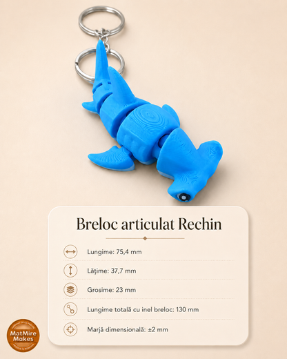 Breloc articulat din PLA – model flexi 3D