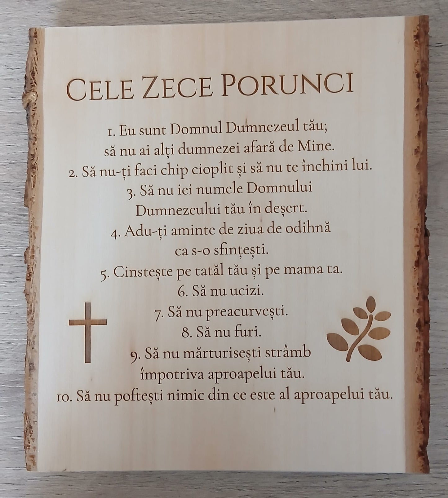 Placă din lemn de tei - Rugăciune