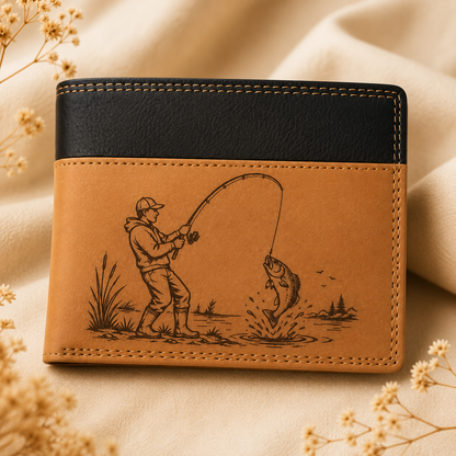 Portofel personalizat 2411-2 din piele naturală bovină