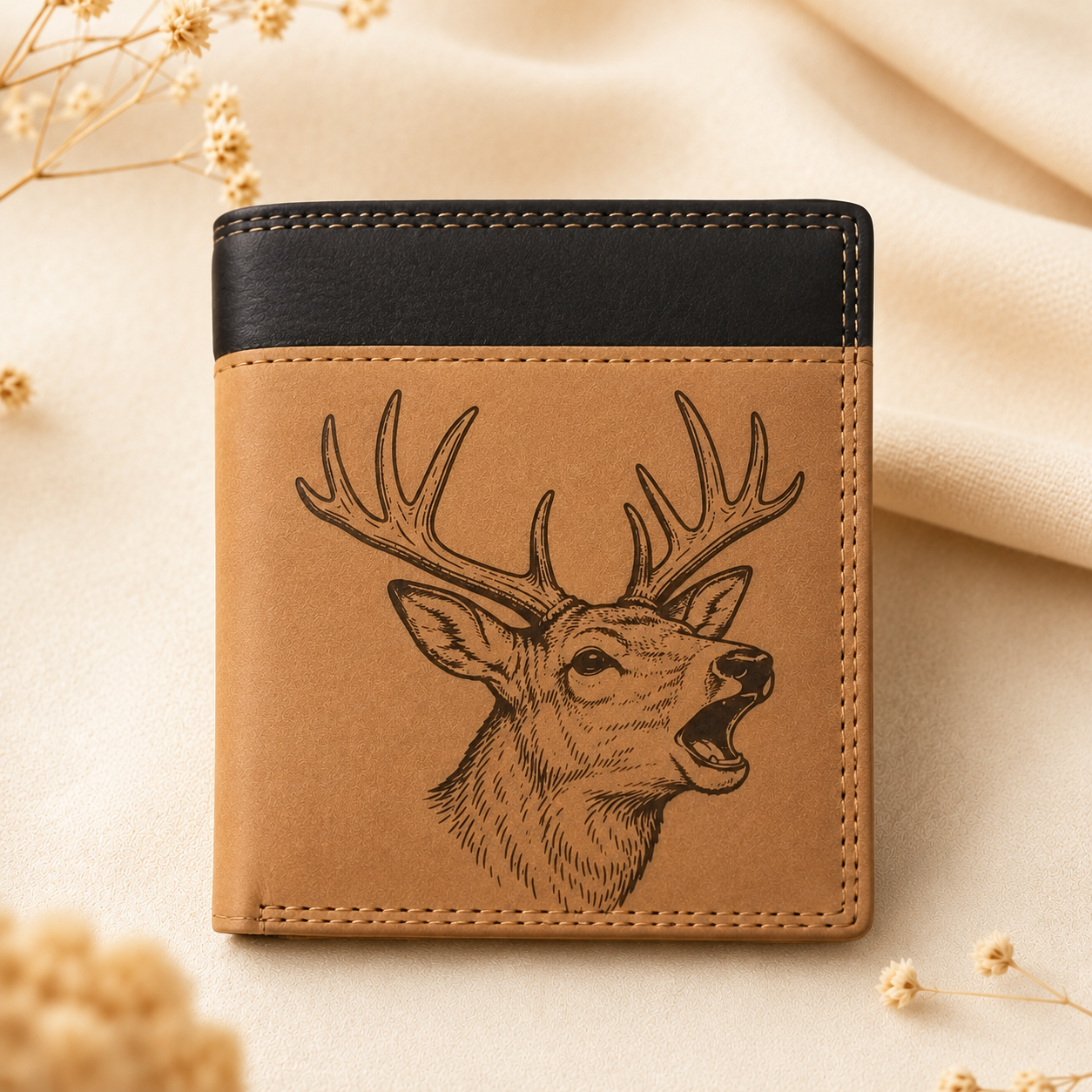 Portofel personalizat 2311-2 din piele naturală tip Hunter
